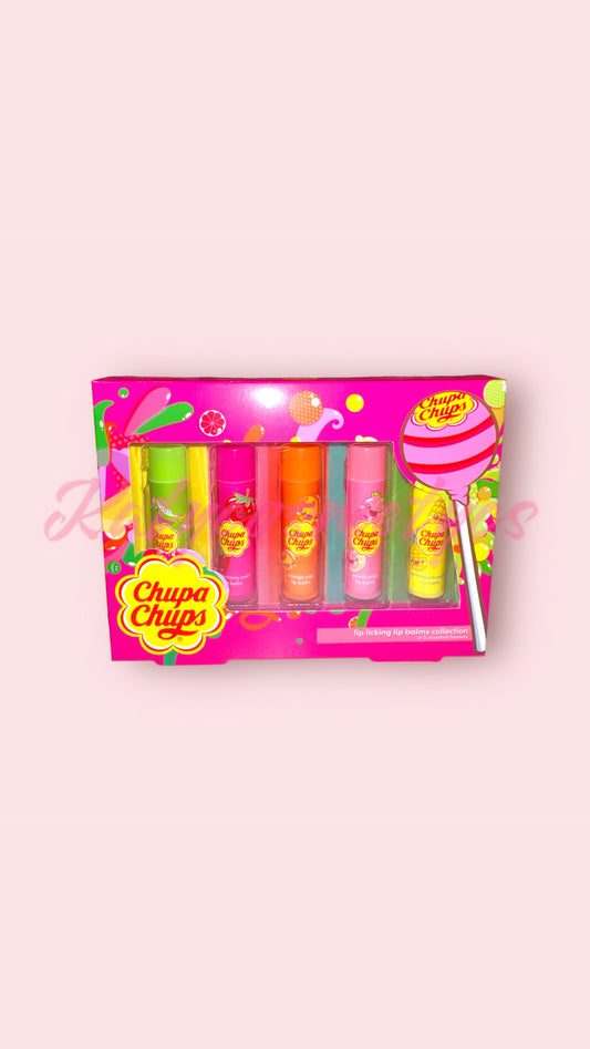 Chupa chups set  lip balm🍓